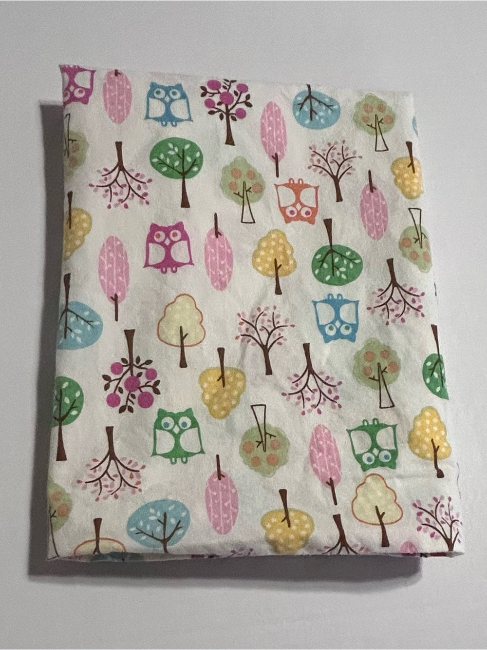 Pottery Barn Kids "Brooke" Owl Tree Multicolored Pillowcase 1 standard size